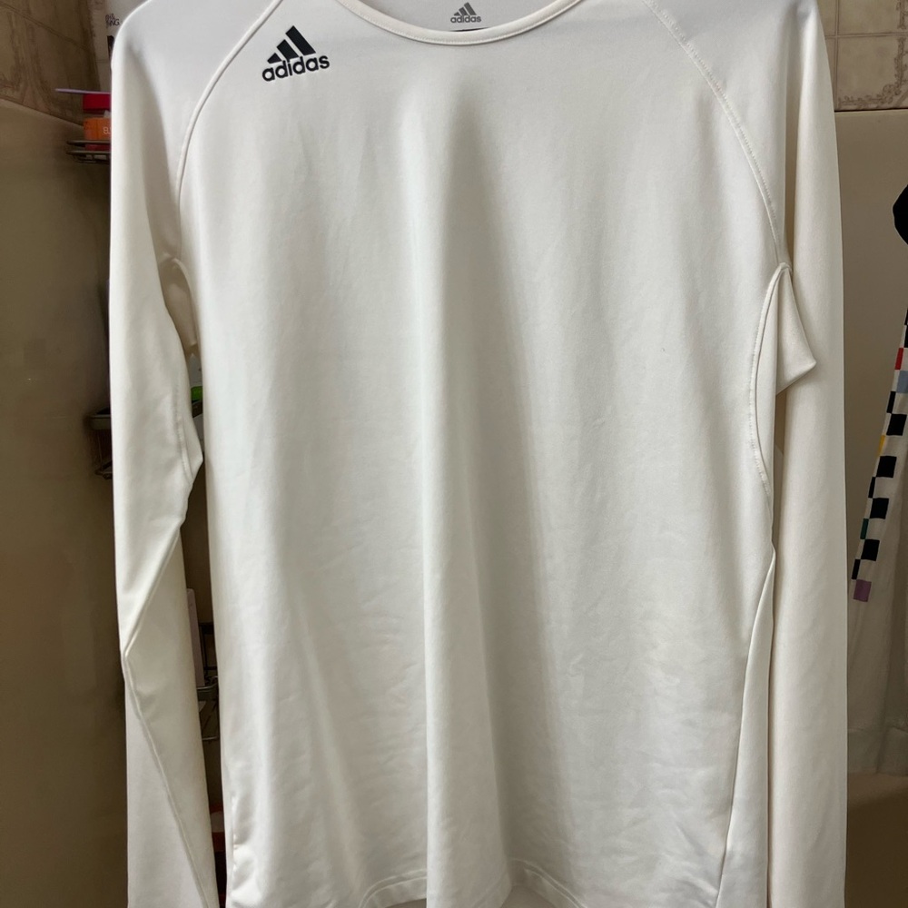 Adidas White Long Sleeve Shirt